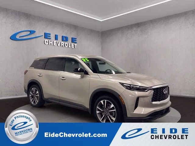2025 Warm Titanium INFINITI QX60 LUXE AWD SUV