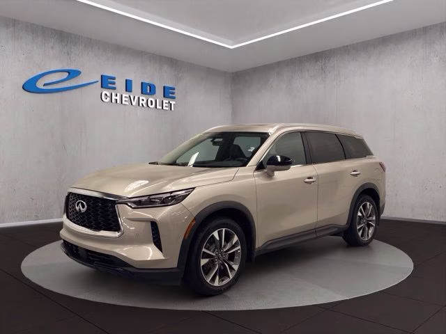 2025 Warm Titanium INFINITI QX60 LUXE AWD SUV