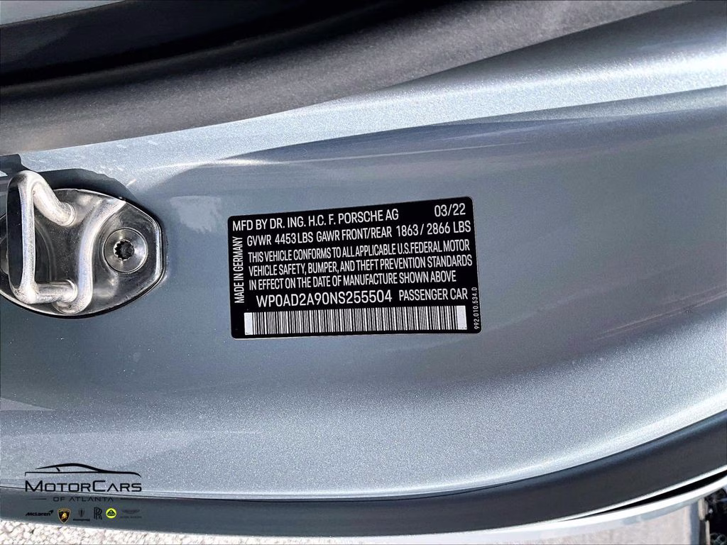 2022 Dolomite Silver Metallic Porsche 911 Turbo S AWD Coupe