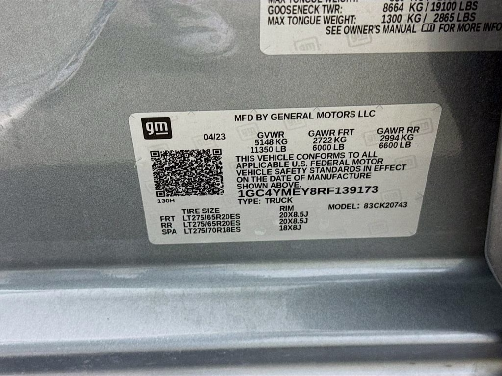 2024 Sterling Gray Metallic Chevrolet Silverado 2500HD Custom 4X4 Truck