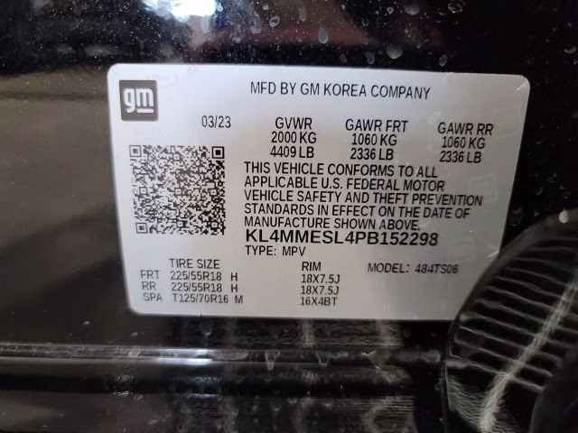 2023 Ebony Twilight Metallic Buick Encore GX Select AWD SUV