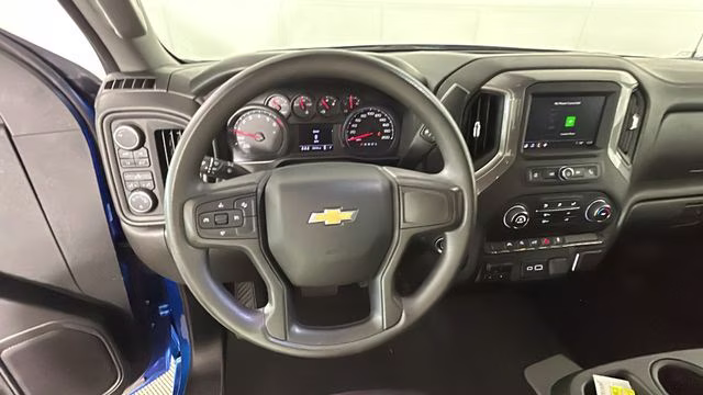 2024 Blue Chevrolet Silverado 1500 Custom 4X4 Truck
