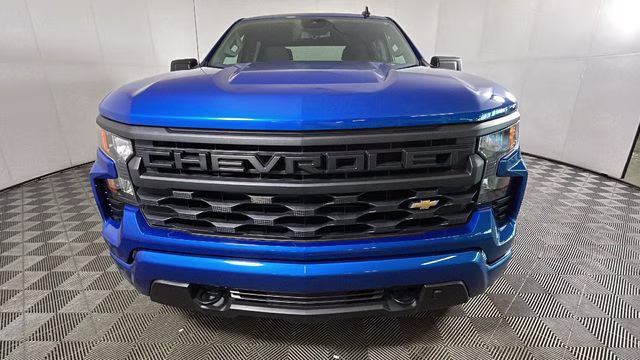 2024 Blue Chevrolet Silverado 1500 Custom 4X4 Truck