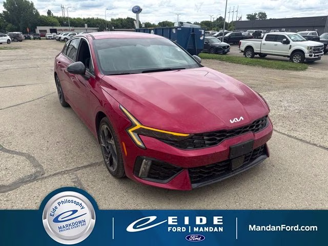 2025 Red Kia K5 GT-Line AWD Sedan