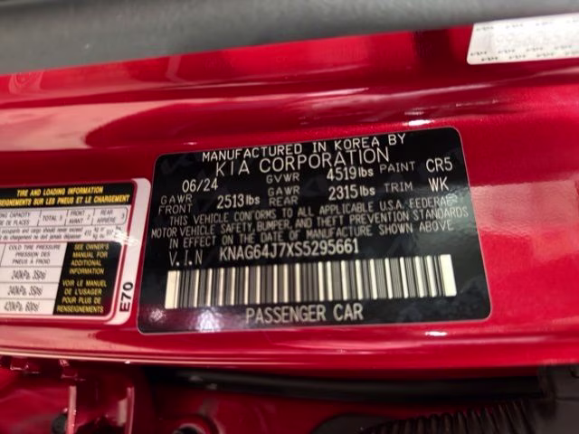 2025 Runway Red Kia K5 GT-Line AWD Sedan