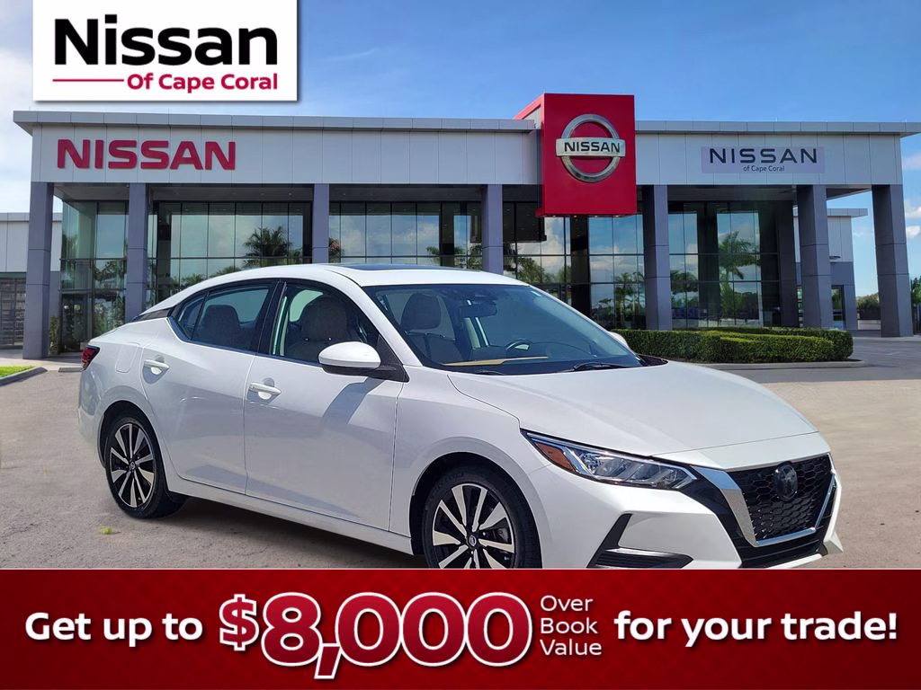 2023 Aspen White Tricoat Nissan Sentra SV FWD Sedan