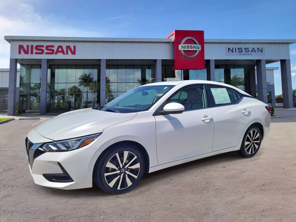 2023 Aspen White Tricoat Nissan Sentra SV FWD Sedan