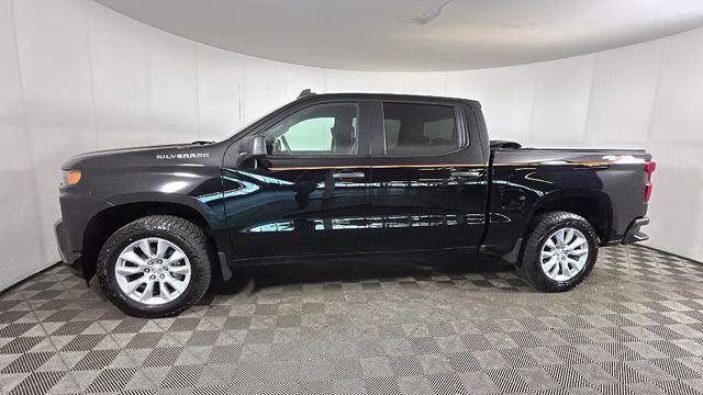 2020 Black Chevrolet Silverado 1500 Custom 4X4 Truck