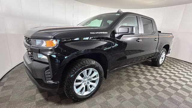 2020 Black Chevrolet Silverado 1500 Custom 4X4 Truck
