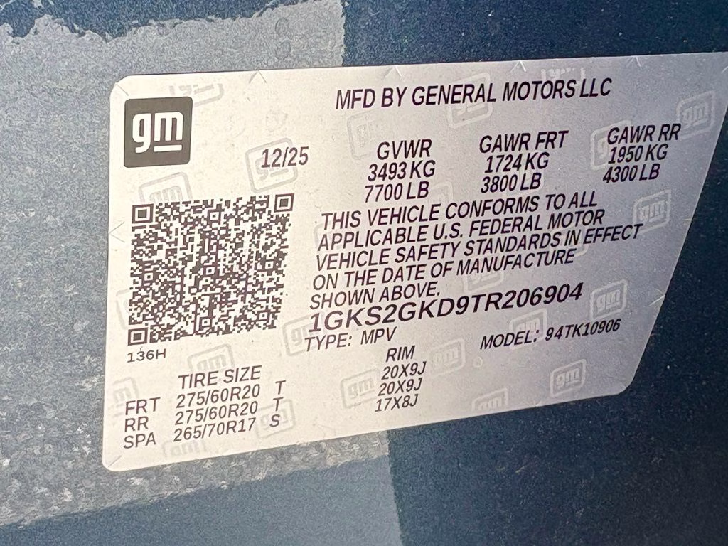 2026 Downpour Metallic GMC Yukon XL Elevation 4X4 SUV