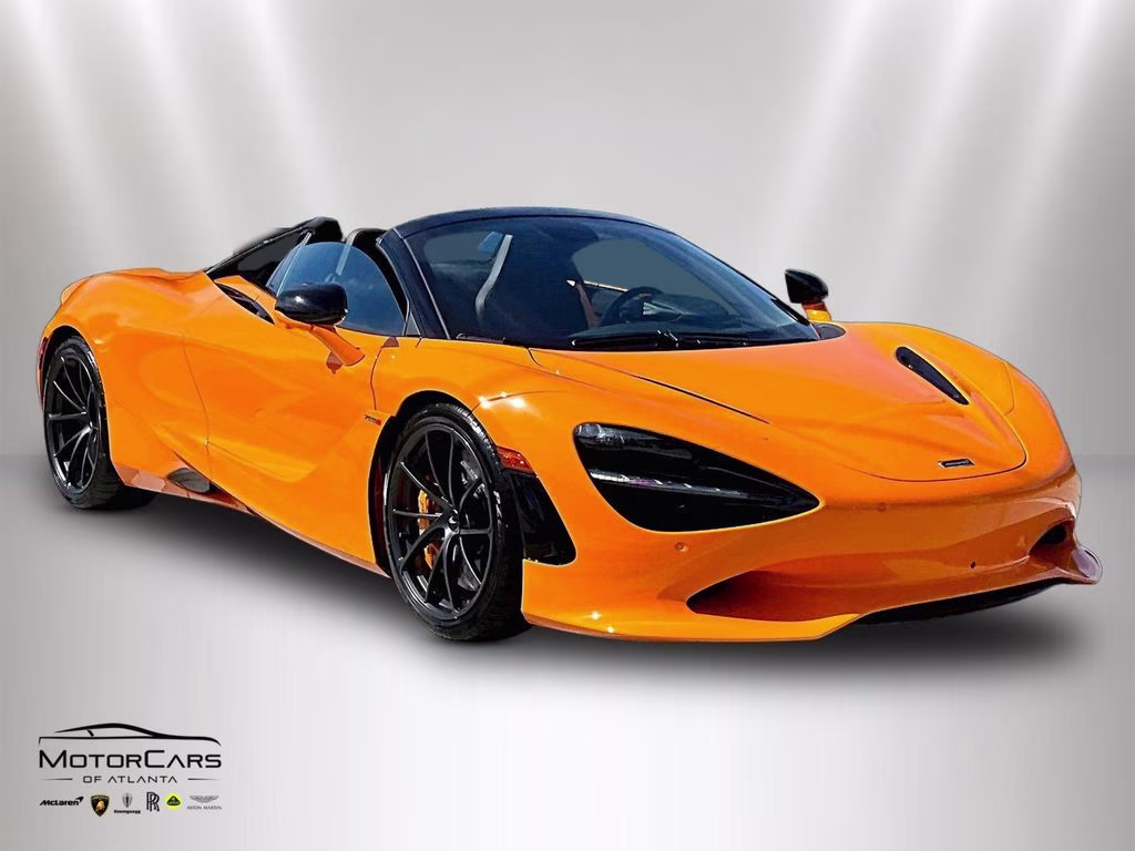 2026 Orange McLaren 750S Spider RWD Convertible