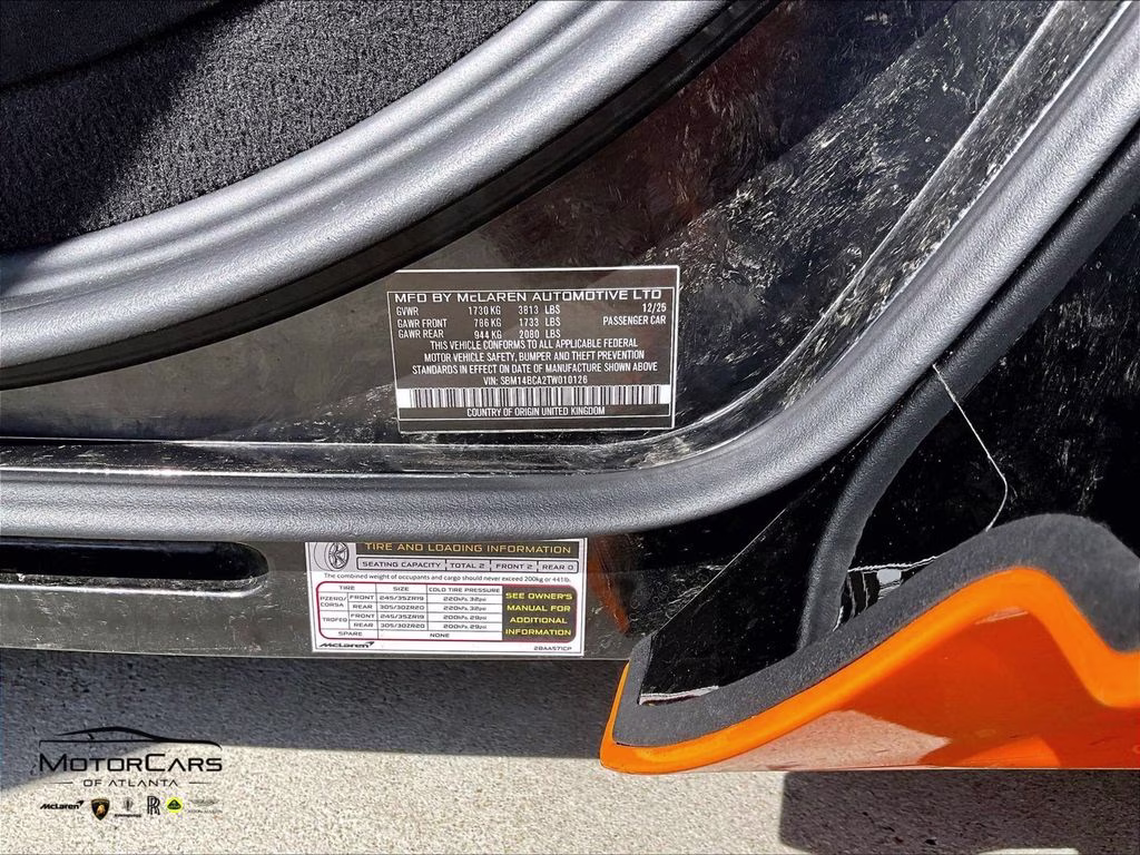 2026 Orange McLaren 750S Spider RWD Convertible
