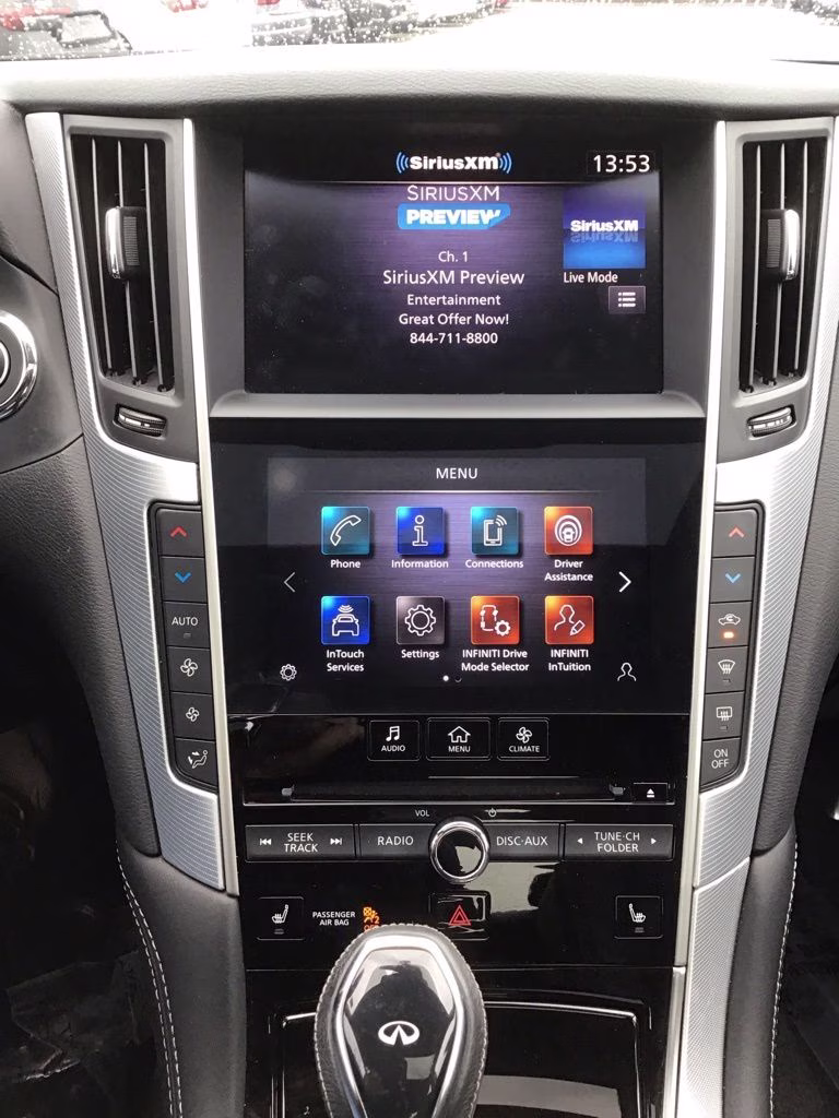 2021 White INFINITI Q50 3.0t LUXE AWD Sedan