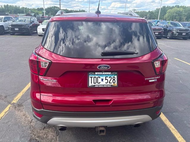 2019 Ruby Red Ford Escape Titanium 4X4 SUV