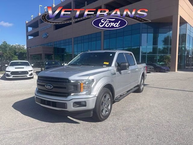 2019 Ingot Silver Metallic Ford F-150 XLT Crew Cab Pickup RWD Truck