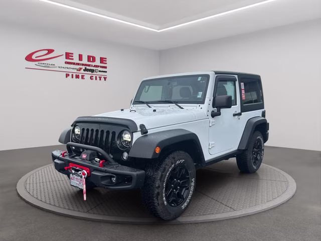 2018 Bright White Clearcoat Jeep Wrangler JK Willys Wheeler 4X4 SUV