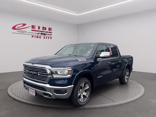 2020 Patriot Blue Pearlcoat Ram 1500 Laramie 4X4 Truck