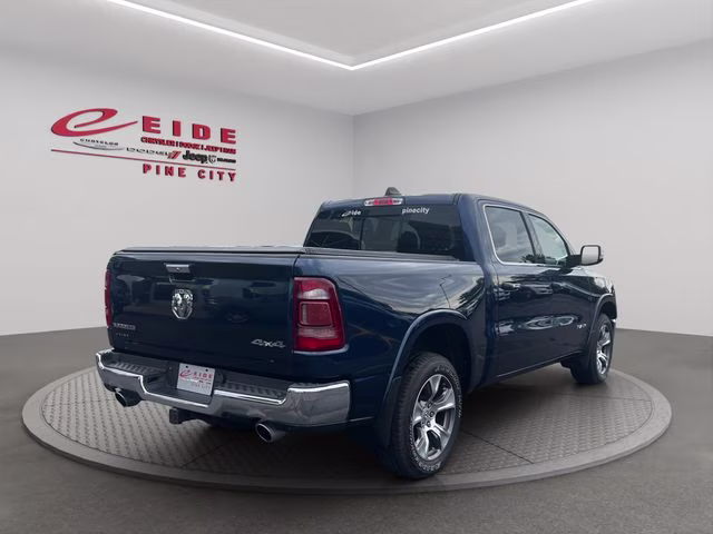 2020 Patriot Blue Pearlcoat Ram 1500 Laramie 4X4 Truck