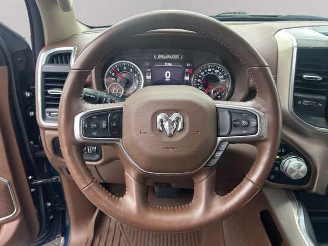 2020 Patriot Blue Pearlcoat Ram 1500 Laramie 4X4 Truck