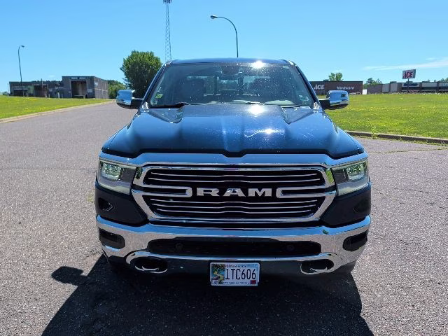 2020 Patriot Blue Pearlcoat Ram 1500 Laramie 4X4 Truck