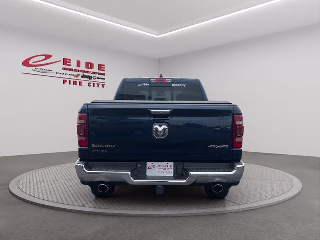 2020 Patriot Blue Pearlcoat Ram 1500 Laramie 4X4 Truck