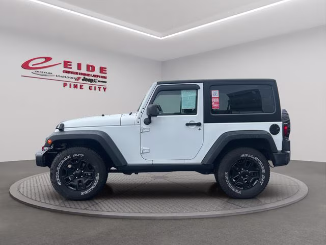 2018 Bright White Clearcoat Jeep Wrangler JK Willys Wheeler 4X4 SUV