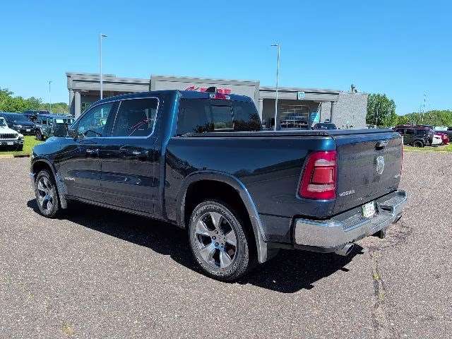 2020 Patriot Blue Pearlcoat Ram 1500 Laramie 4X4 Truck