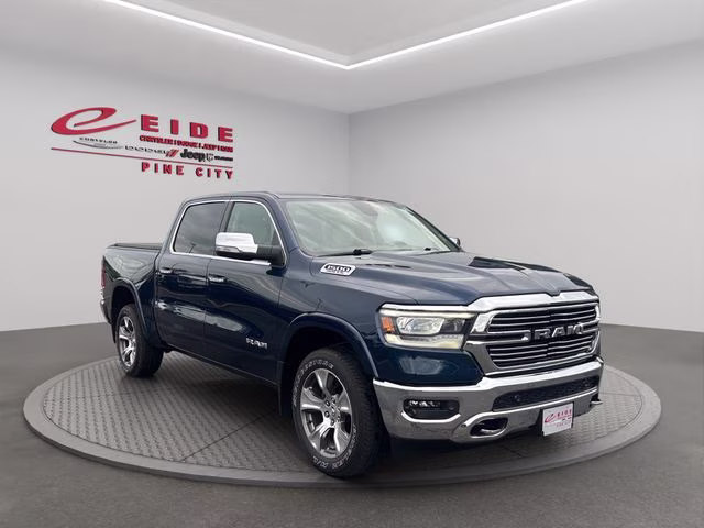 2020 Patriot Blue Pearlcoat Ram 1500 Laramie 4X4 Truck