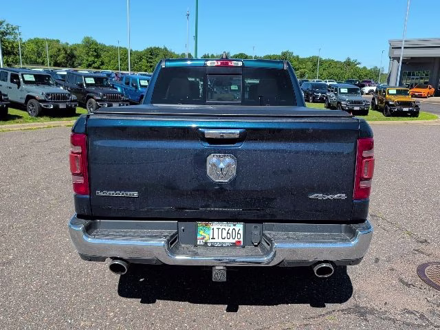 2020 Patriot Blue Pearlcoat Ram 1500 Laramie 4X4 Truck