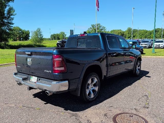 2020 Patriot Blue Pearlcoat Ram 1500 Laramie 4X4 Truck