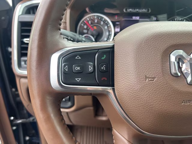 2020 Patriot Blue Pearlcoat Ram 1500 Laramie 4X4 Truck