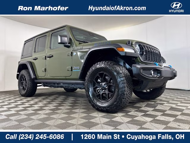 2024 Sarge Green Clearcoat Jeep Wrangler Willys 4xe 4X4 SUV