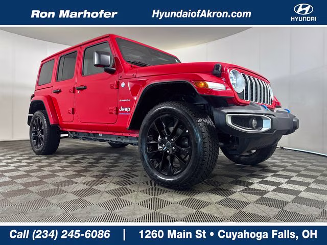 2024 Firecracker Red Clearcoat Jeep Wrangler Sahara 4xe 4X4 SUV