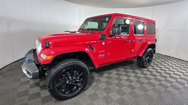 2024 Firecracker Red Clearcoat Jeep Wrangler Sahara 4xe 4X4 SUV