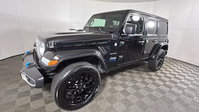 2024 Black Clearcoat Jeep Wrangler Sahara 4xe 4X4 SUV
