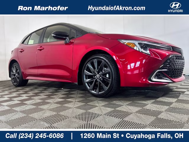 2024 Midnight Black Metallic Toyota Corolla Hatchback XSE FWD Hatchback