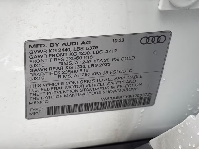 2024 Arkona White Audi Q5 40 Premium AWD SUV