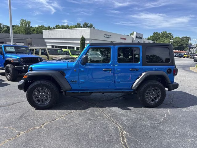 2026 Hydro Blue Pearl Coat Jeep Wrangler Sport S 4X4 Convertible