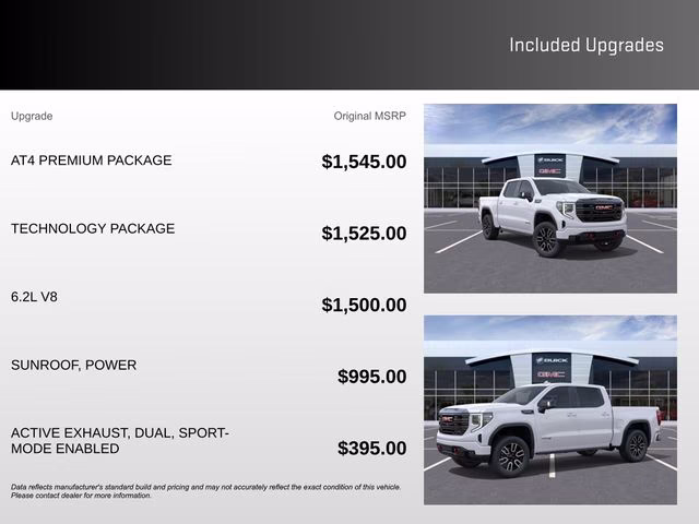 2026 Summit White GMC Sierra 1500 AT4 4X4 Truck