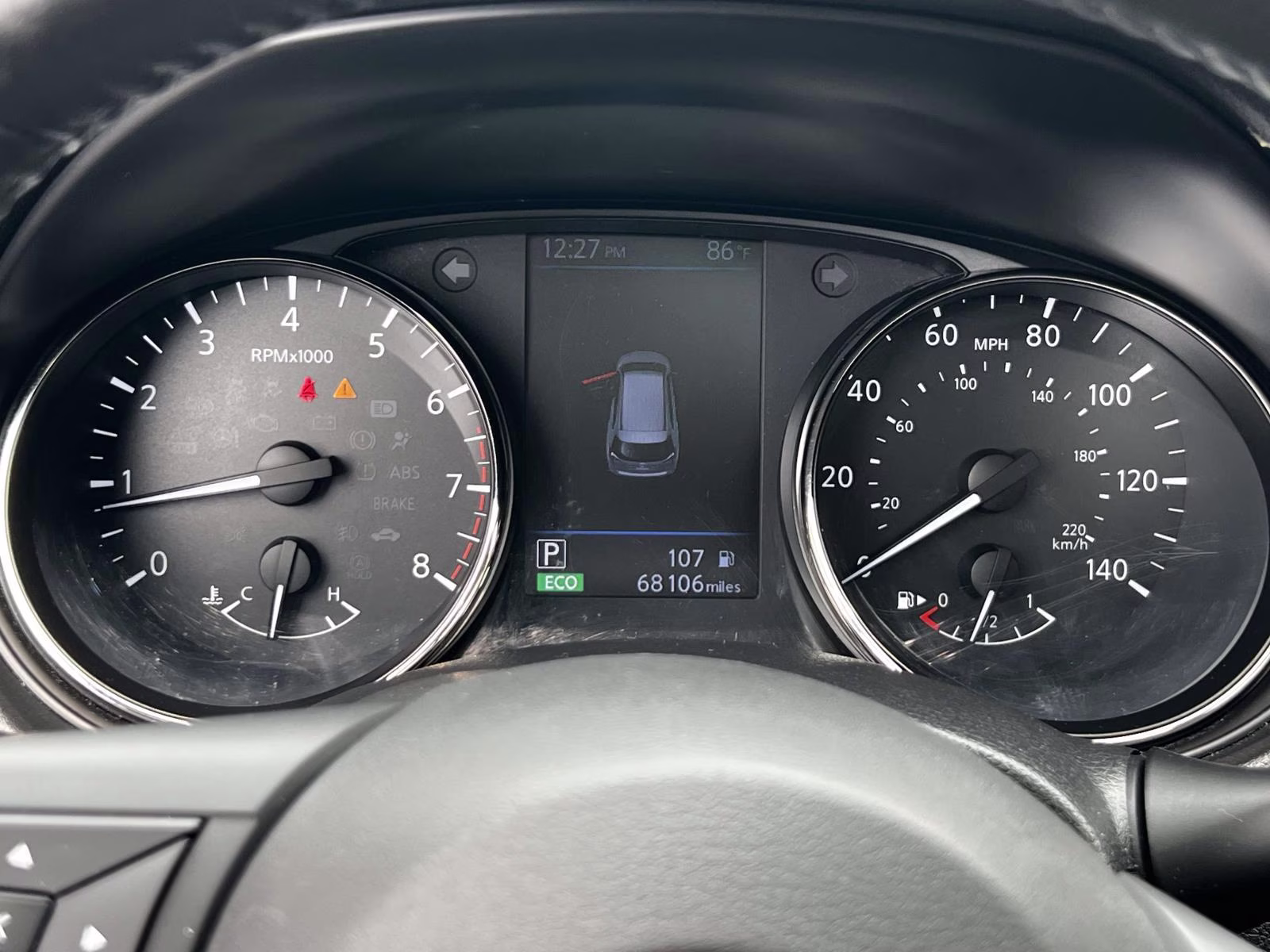 2019 Pearl White Tricoat Nissan Rogue AWD SV AWD SUV