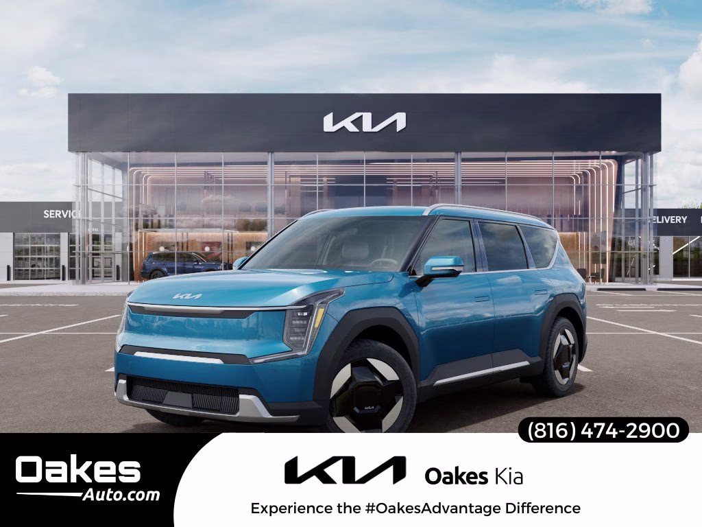 2026 Ocean Blue Kia EV9 Wind AWD SUV