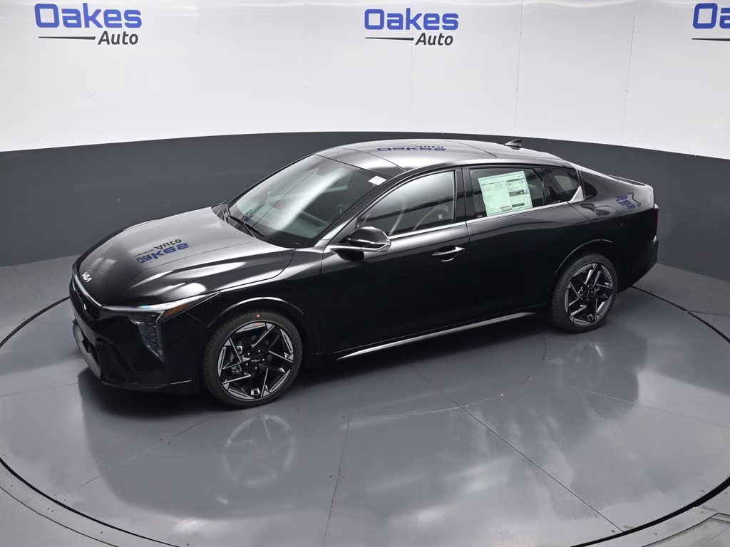 2026 Aurora Black Pearl Kia K4 GT-Line FWD Sedan