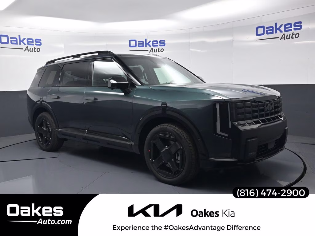 2027 Black Jade Green Kia Telluride Hybrid X-Line SX AWD SUV