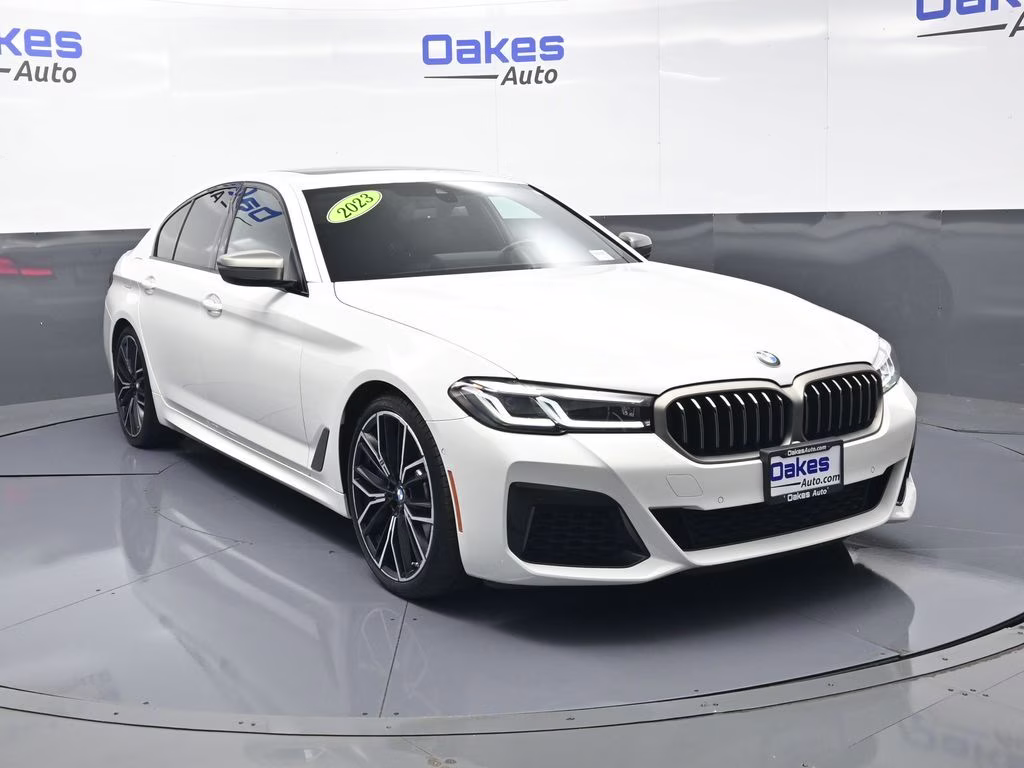 2023 Alpine White BMW 5 Series M550i xDrive AWD Sedan
