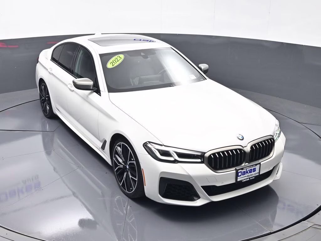 2023 Alpine White BMW 5 Series M550i xDrive AWD Sedan