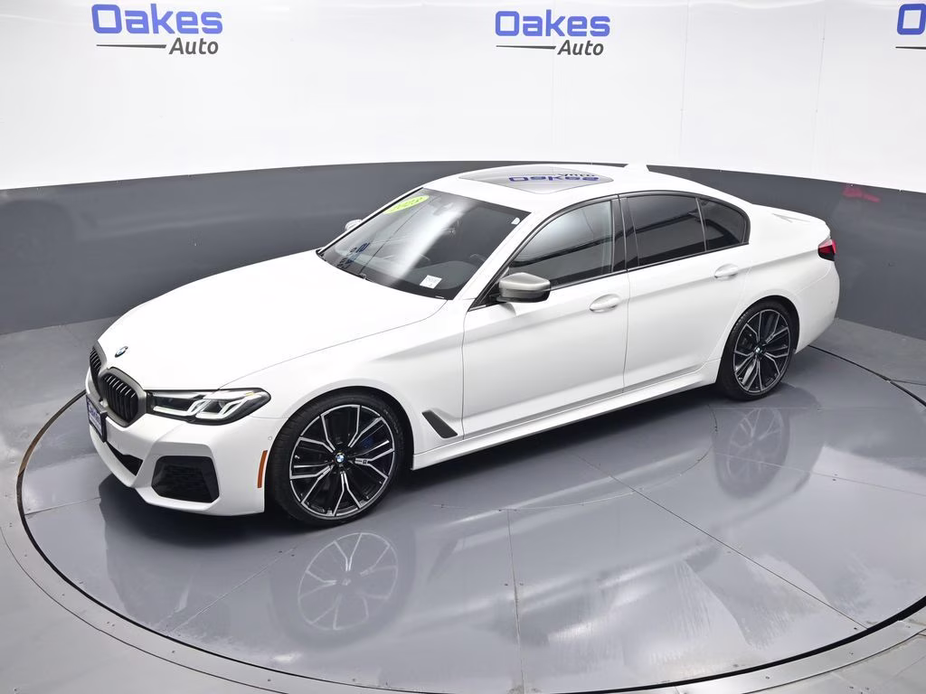 2023 Alpine White BMW 5 Series M550i xDrive AWD Sedan