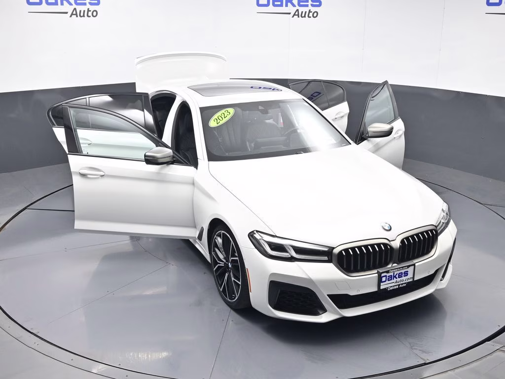 2023 Alpine White BMW 5 Series M550i xDrive AWD Sedan