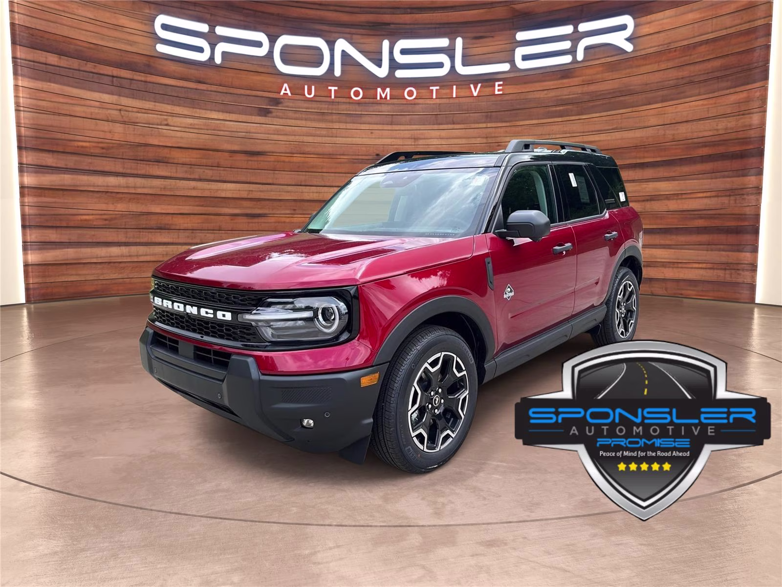 2026 Ruby Red Metallic Tinted Clearcoat Ford Bronco Sport Outer Banks 4X4 SUV