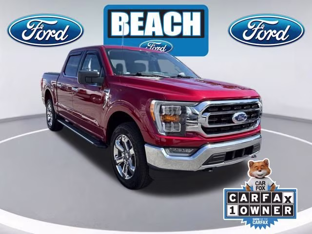 2022 Rapid Red Metallic Tinted Clearcoat Ford F-150 XLT 4X4 Truck