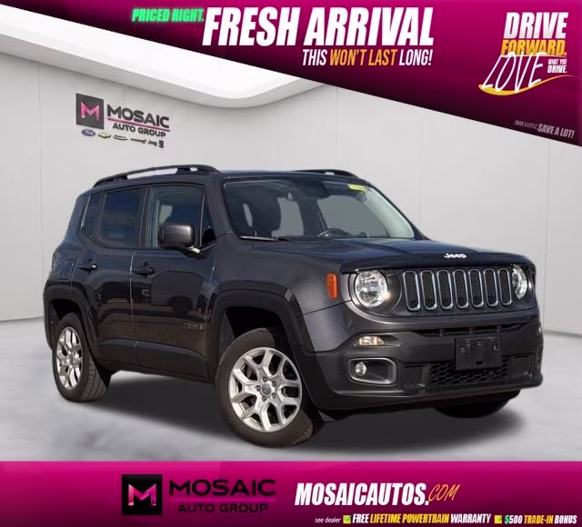 2017 Granite Crystal Metallic Clearcoat Jeep Renegade Latitude 4X4 SUV